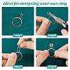 Aluminium Alloy Finger Ring Components FIND-DC0006-70P-4