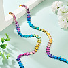 2 Strands Gradient Color Electroplated Synthetic Non-magnetic Hematite Beads Strands G-TA0002-86C-5