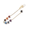 Bullet & Round Gemstone Dowsing Pendulums PALLOY-JF02034-01-3