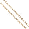 2.5MM 304 Stainless Steel Textured Cable Chain Necklaces with Spring Ring Clasps NJEW-JN05710-5