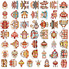 50Pcs Antique Theme PVC Waterproof Self-Adhesive Stickers PW-WG22100-01-5