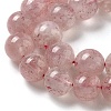 Natural Strawberry Quartz Beads Strands G-L595-C03-04-4