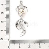 Rhodium Plated 925 Sterling Silver Pendants STER-Z003-01P-3