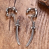 Alloy Chain Sword Scabbard Stud Earrings PW-WGDA240-01-2