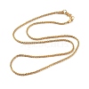 Ion Plating(IP) 304 Stainless Steel Chain Necklaces NJEW-Q335-14G-1