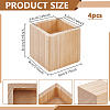 Square Wood Furniture Legs AJEW-WH0661-19A-2