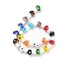 Mushroom Handmade Lampwork Beads Strands X-LAMP-R116-03-1