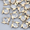 Faceted Glass Pendants X-GLAA-S191-001D-G-NR-1