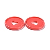 Heart Plastic Loose Leaf Ring Round Binder Discs DIY-WH0304-348B-02-2