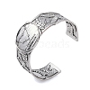 Constellation Alloy Open Cuff Bangles for Women Men LS-BJEW-C064-01AS-01-1