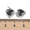 Brass Micro Pave Cubic Zirconia Charms KK-U043-14P-3