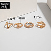 4Pcs Alloy Finger Rings Sets WG7802C-23-3