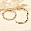 Rack Plating Brass Micro Pave Clear Cubic Zirconia Hoop Earrings for Women EJEW-C125-17B-G-3