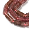 Natural Smrrawberry Quartz Beads Strands GG-CBA086A-03A-02-4