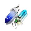 Spray Paint Glass Pendant GLAA-H029-02P-2