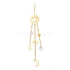 Hanging Crystal Aurora Wind Chimes HJEW-Z003-14-1