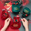 CRASPIRE 4Pcs 4 Styles Christmas Velvet Candy Apple Bags TP-CP0001-05B-3