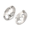 304 Stainless Steel Stud Earrings Findings EJEW-R151-01P-07-2