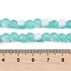 Frosted Crackle Glass Beads Strands GLAA-U001-8mm-M02-4