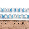 Luminous Handmade Lampwork Silver Foil Beads Strand FOIL-N029-03C-5