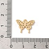 Brass Micro Pave Clear Cubic Zirconia Charms KK-M294-22G-3