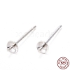 925 Sterling Silver Stud Earring Findings STER-K167-027A-S-7