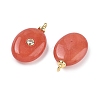 Dyed Natural White Jade  Pendants KK-C251-01B-01-2
