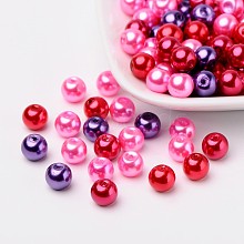 Valentine's Mix Glass Pearl Beads Sets HY-X006-8mm-10