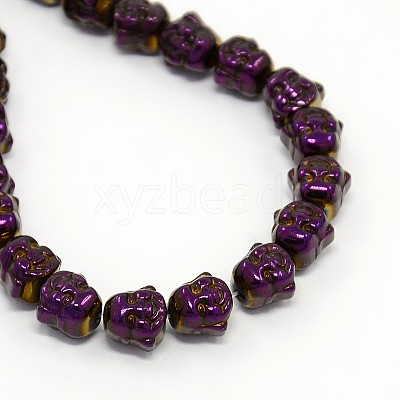 Electroplate Non-magnetic Synthetic Hematite Beads Strands G-J181-03-1