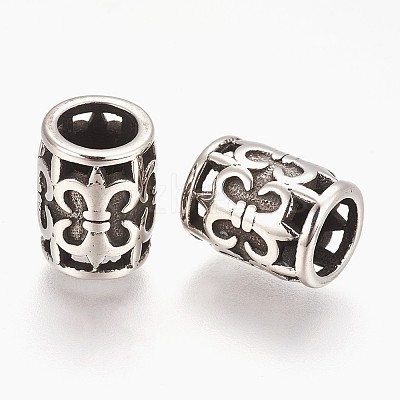 304 Stainless Steel Beads STAS-E432-06AS-1