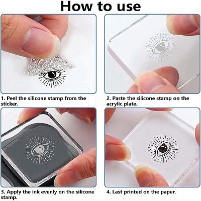 Plastic Stamps DIY-WH20018-0040-1
