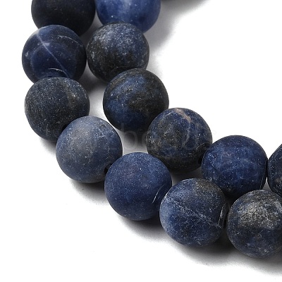 Natural Sodalite Beads Strands X-G-Q462-8mm-07-1
