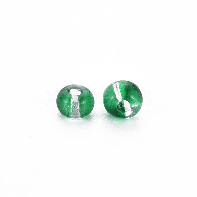 6/0 Transparent Two Tone Glass Seed Beads SEED-T006-01C-C09-1