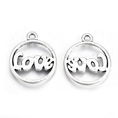 Tibetan Style Alloy Pendants LS-TIBE-S323-025AS-RS-1