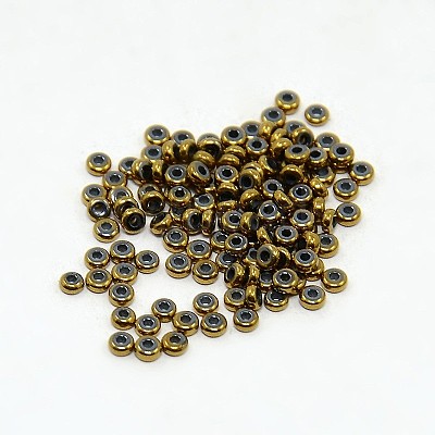 Electroplate Non-magnetic Synthetic Hematite Beads Strands G-J216D-06-1
