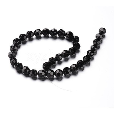 Faceted(32 Facets) Round Glass Bead Strands GLAA-M031-02-6mm-1
