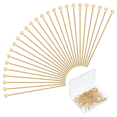 150Pcs 304 Stainless Steel Ball Head Pins STAS-UN0058-93E-G-1