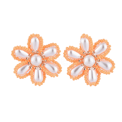 Brass Clip-on Earring EJEW-JE04139-1