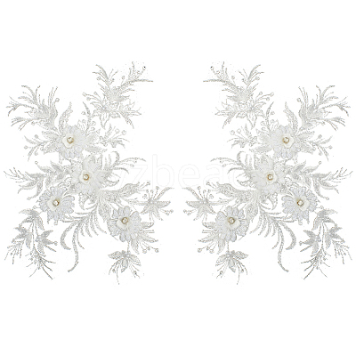 Polyester Acrylic Rhinestones Applique embroidery ABS Sequins FIND-WH20019-165A-04-1