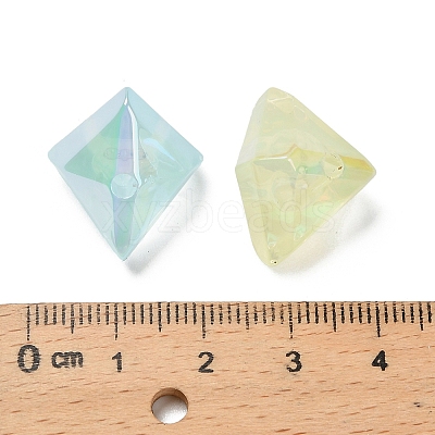 UV Plating Opaque Acrylic Imitation Jelly Beads OACR-D316-05A-1