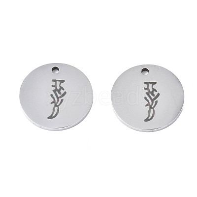 Non-Tarnish 304 Stainless Steel Charms STAS-T059-26P-J-1
