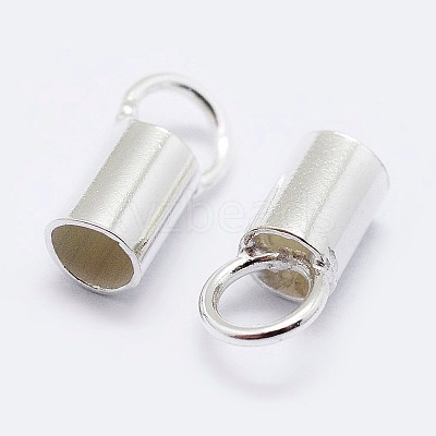 925 Sterling Silver Cord Ends STER-F036-21S-1.5mm-1