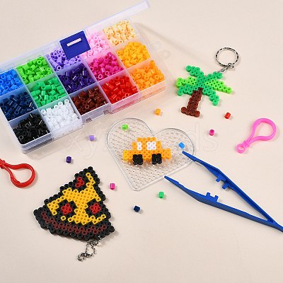 15 Colors DIY Fuse Beads Kit DIY-X0295-01C-5mm-1