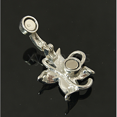 Brass Fold Over Magnetic Clasps X-KK-C2917-N-1