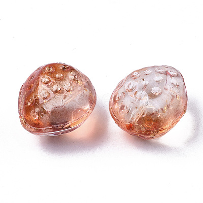 Transparent Spray Painted Glass Beads LS-GLAA-R215-01-B06-1