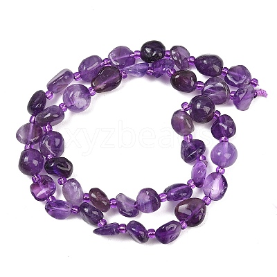 Natural Amethyst Beads Strands GG-CBA3A44-C14-02-1