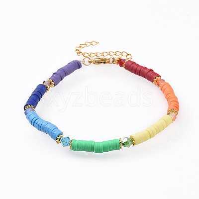Handmade Polymer Clay Bracelets BJEW-JB04634-1
