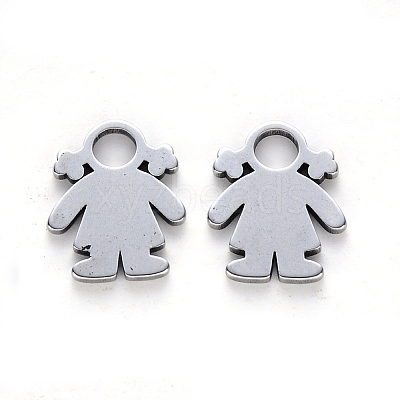 Tarnish Resistant 304 Stainless Steel Charms X-STAS-N092-24-1