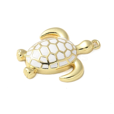 Brass Enamel Pendants KK-P290-13G-01-1