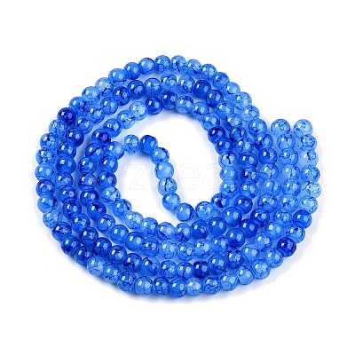 Glass Beads Strands DGLA-S115-6mm-YS14-1